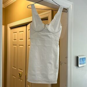 Fashion Nova Joanna Mini Dress White Small